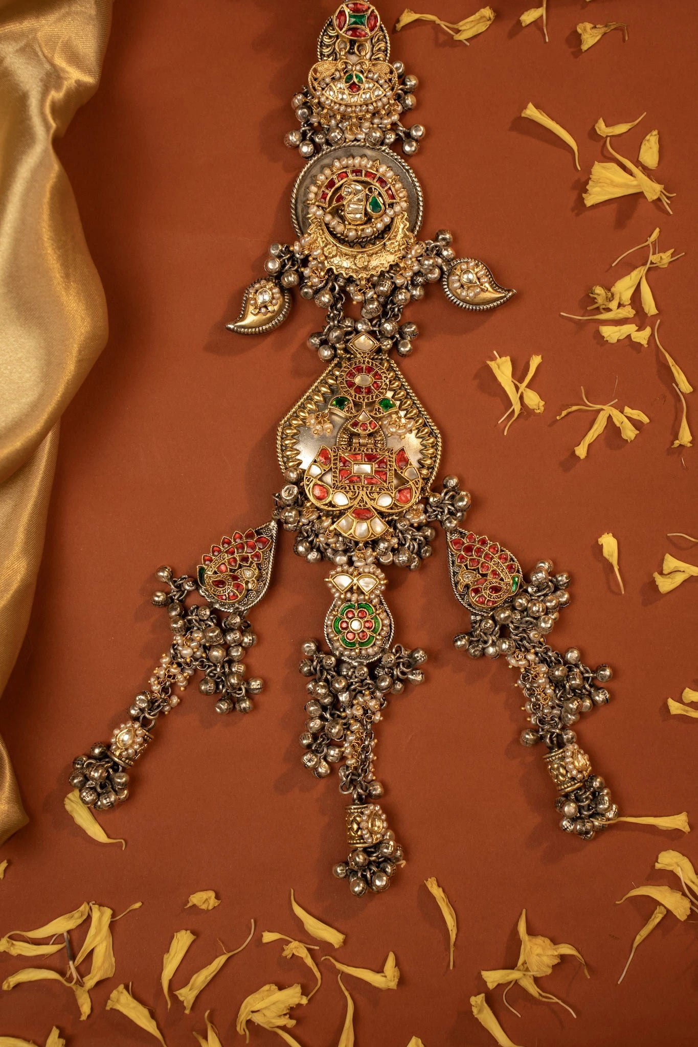 P925 Silver Rangmahal Ghungroo Juda