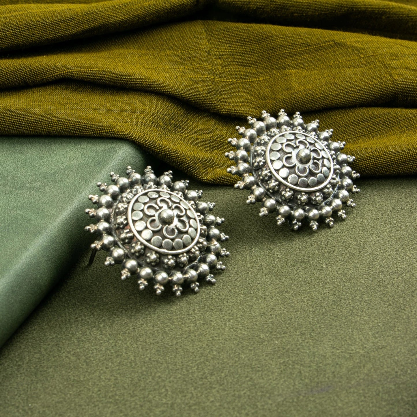 P925 Silver Surya Bloom Studs
