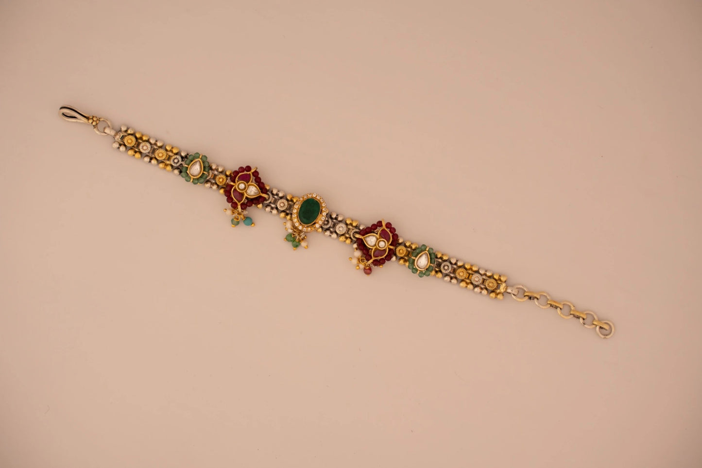 P925 Silver Noor Panna Bracelet