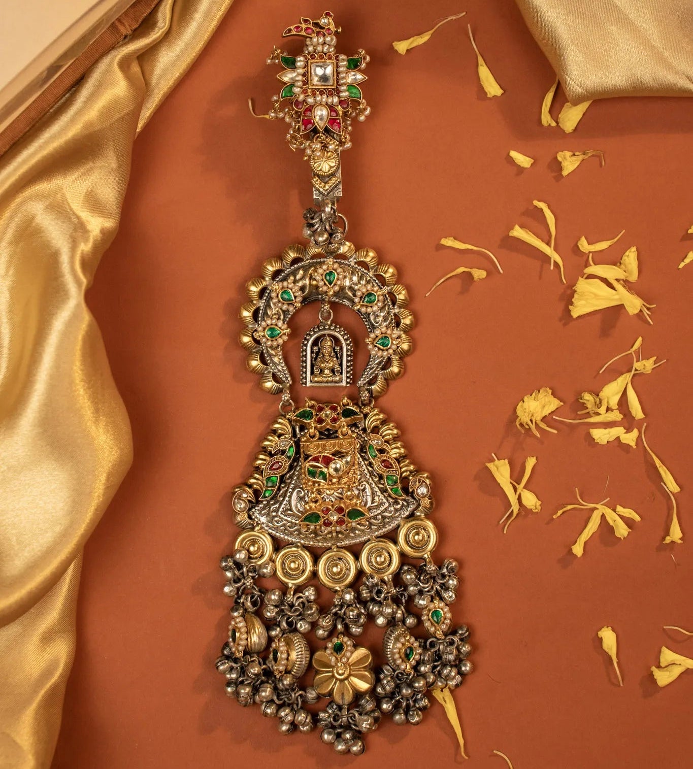 P925 Silver Devi Darshan Temple Juda