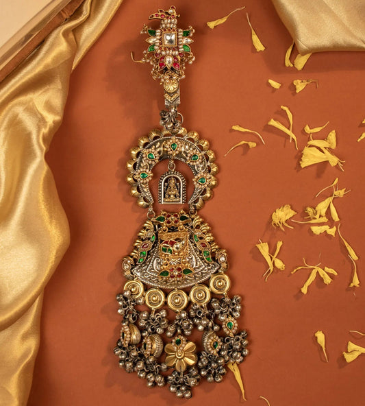P925 Silver Devi Darshan Temple Juda