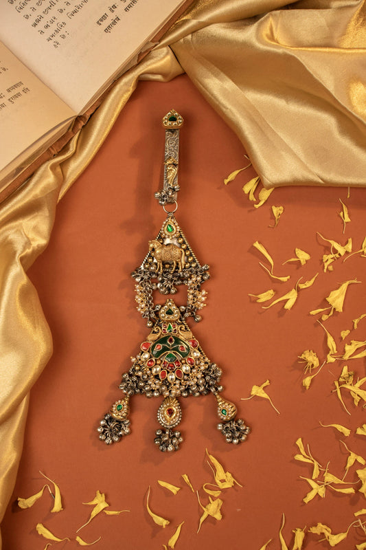 P925 Silver Ashwarohi Ghungroo Juda