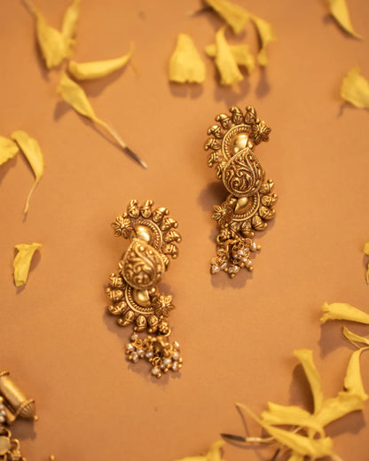 P925 Silver Heritage Curve Earrings