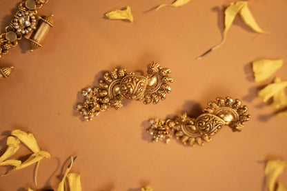 P925 Silver Heritage Curve Earrings