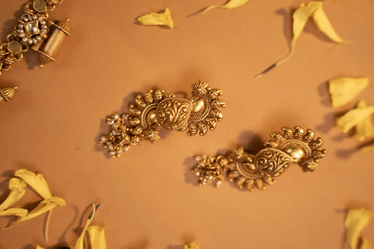 P925 Silver Heritage Curve Earrings