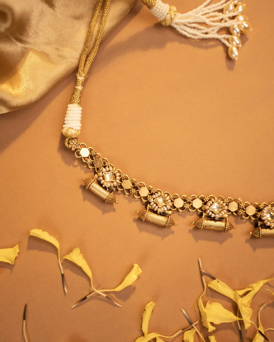 P925 Silver Heritage Dholak Charm Necklace