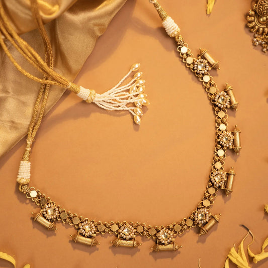 P925 Silver Heritage Dholak Charm Necklace