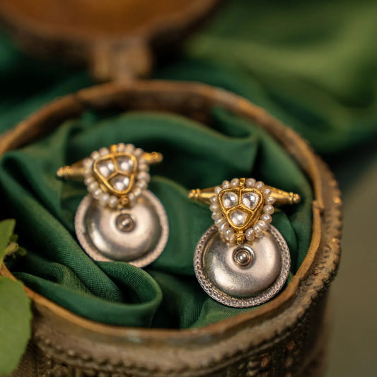 P925 Silver Classic Pearl Dome Earrings