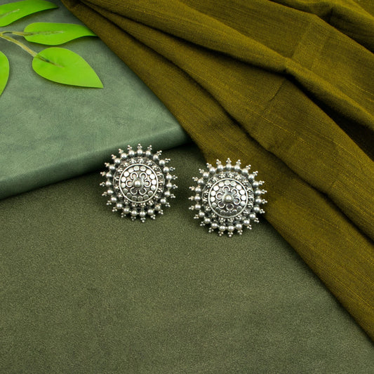 P925 Silver Surya Bloom Studs