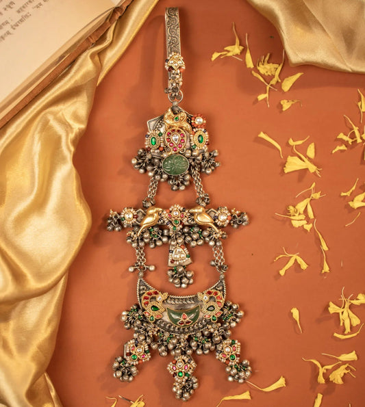 P925 Silver Vintage Bird & Temple Juda