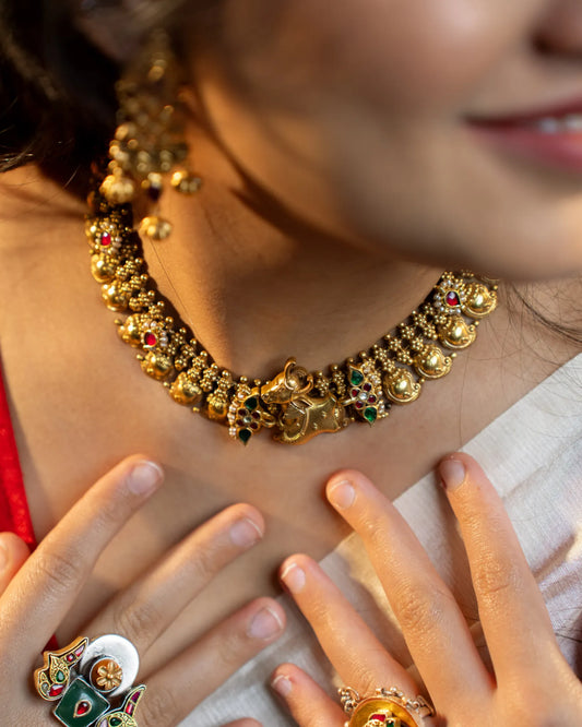 P925 Silver The Rajamitra Sacred Nandi Necklace