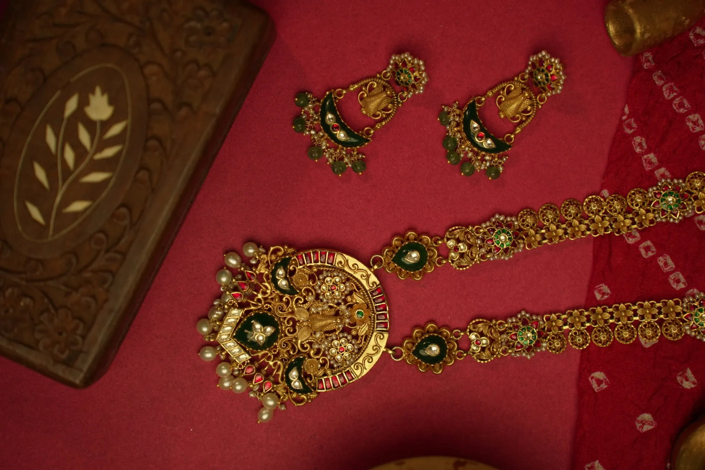 P925 Silver Padmapriya Temple Haar