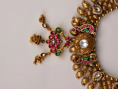 P925 Silver The Zarika Statement Necklace With Earrings