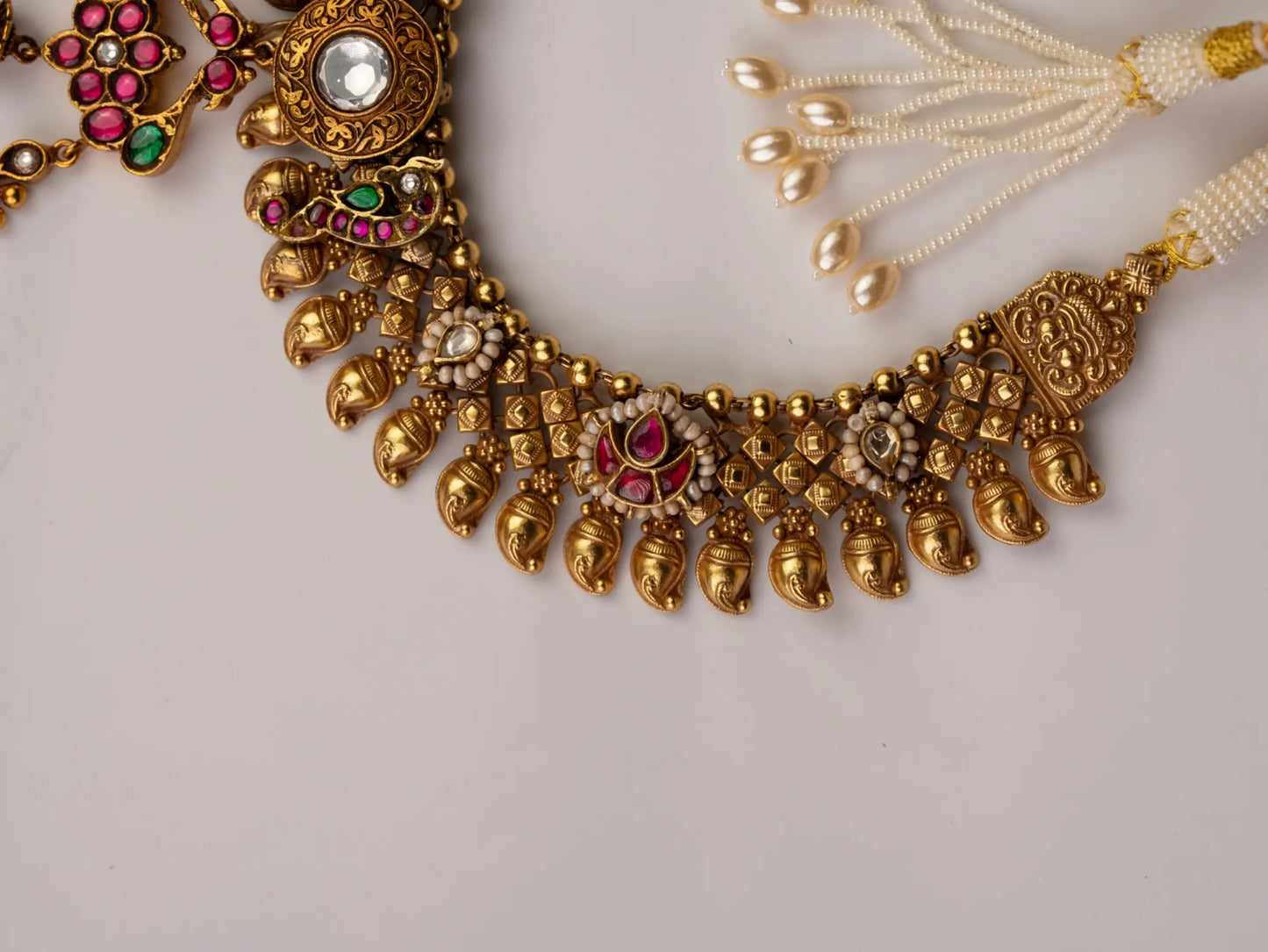 P925 Silver The Zarika Statement Necklace With Earrings