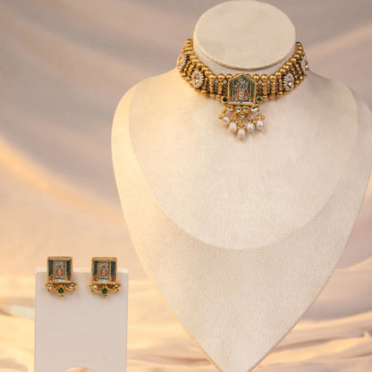 P925 Silver The Govardhan Choker