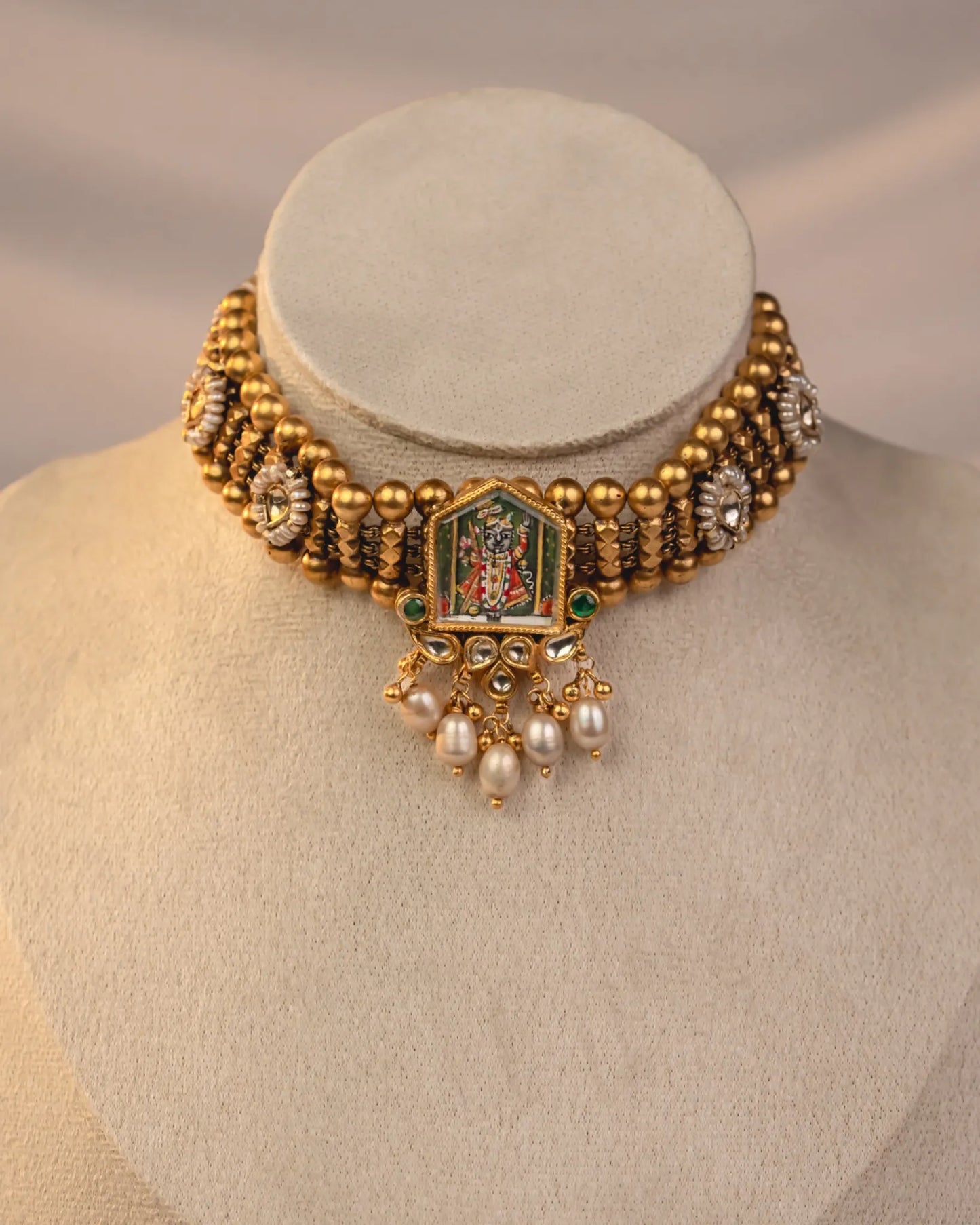 P925 Silver The Govardhan Choker