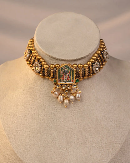 P925 Silver The Govardhan Choker