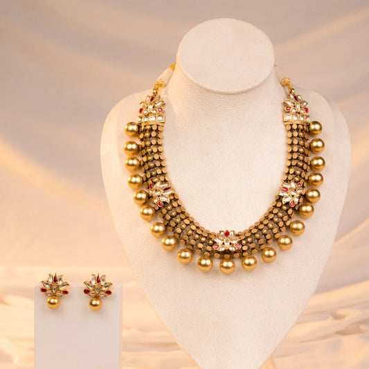 P925 Silver Svarna Necklace With Earring