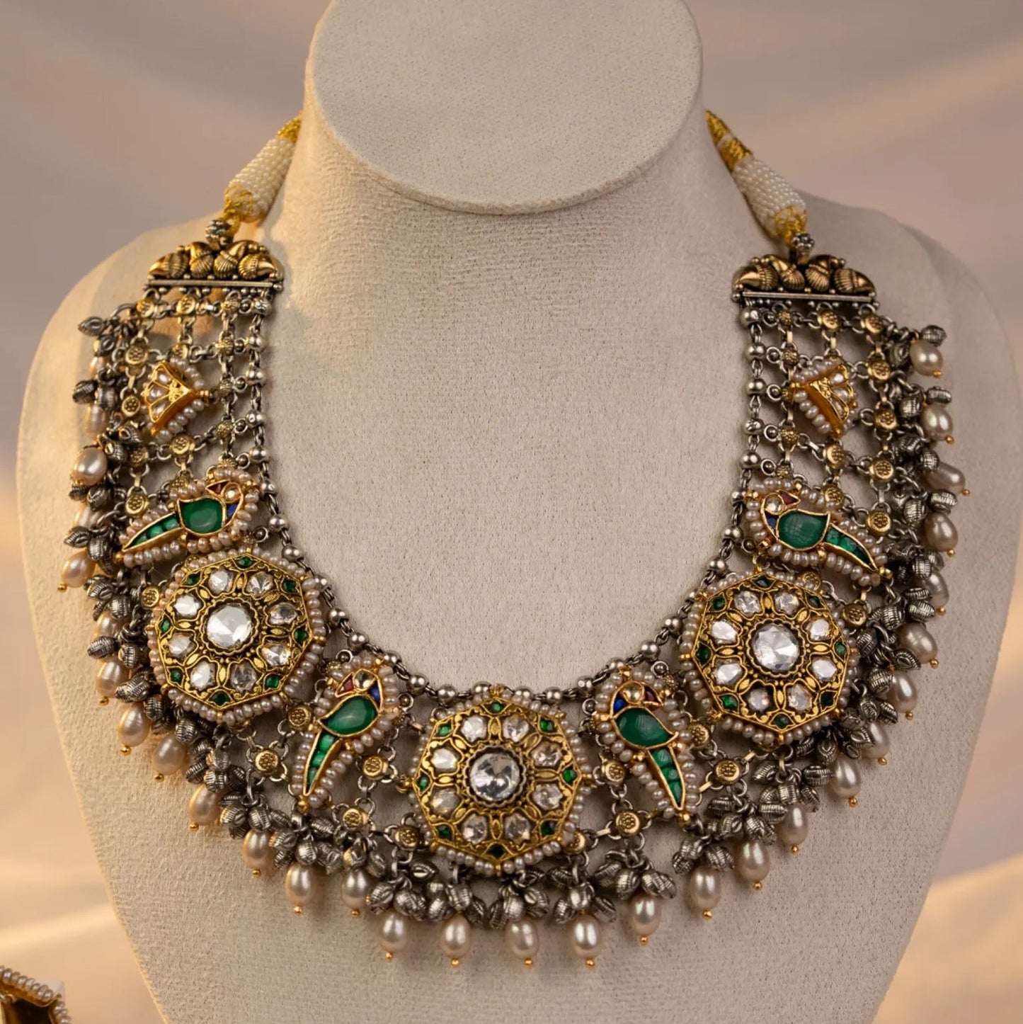 P925 Silver Morika Statement With Earrings