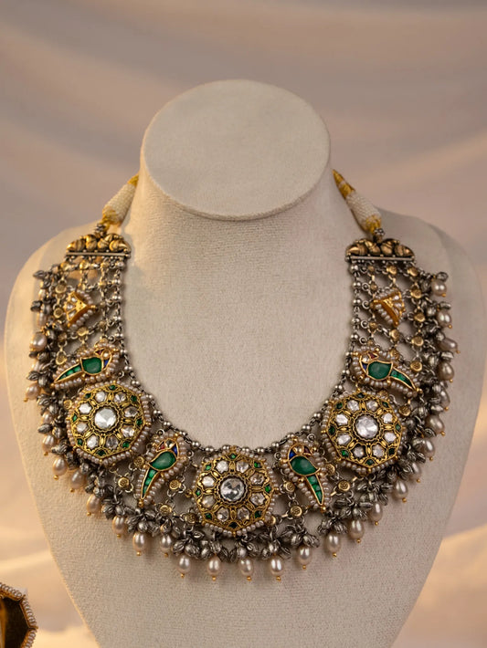 P925 Silver Morika Statement With Earrings