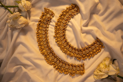 P925 Silver Traditional Kundan Payal