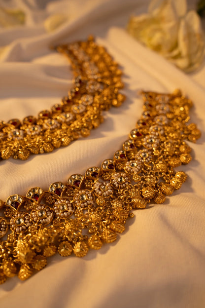 P925 Silver Traditional Kundan Payal