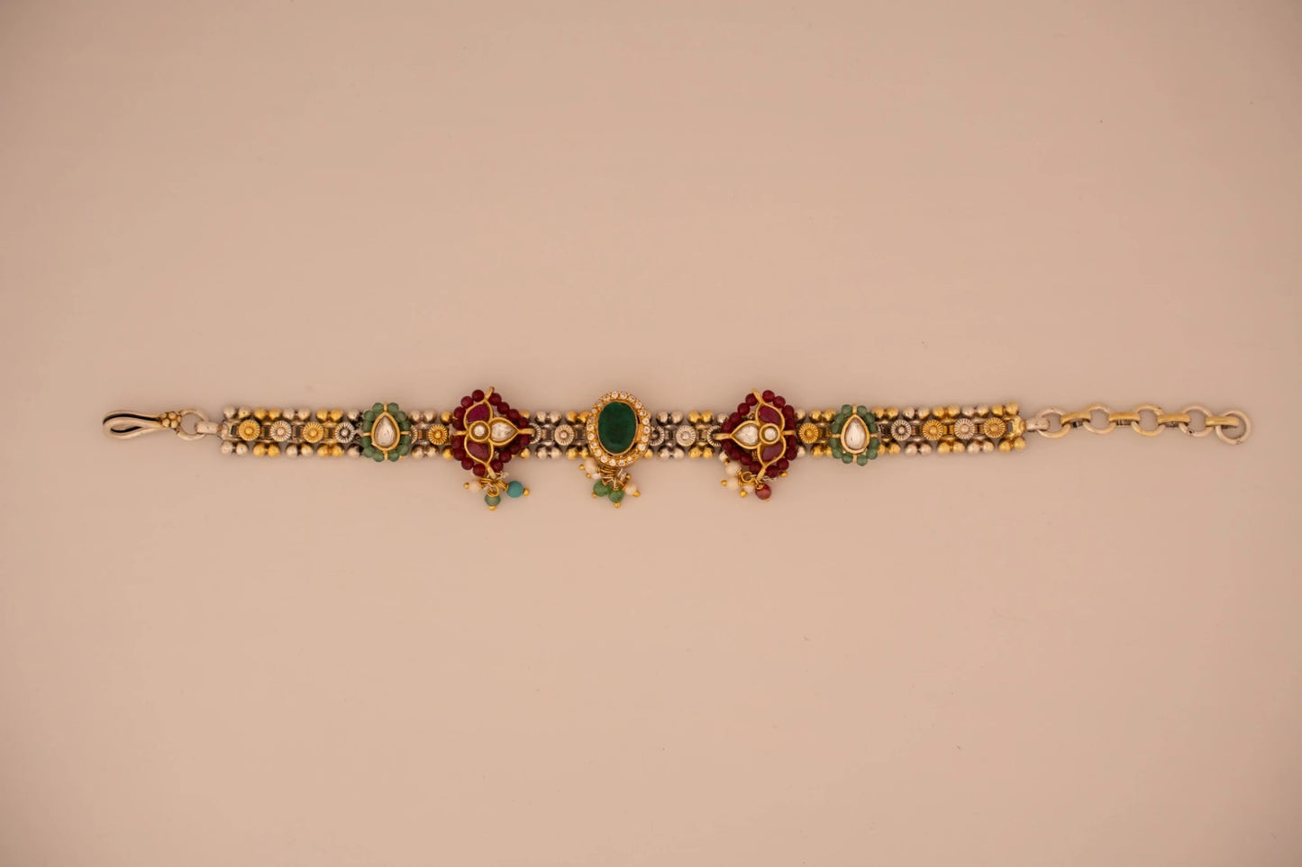 P925 Silver Noor Panna Bracelet