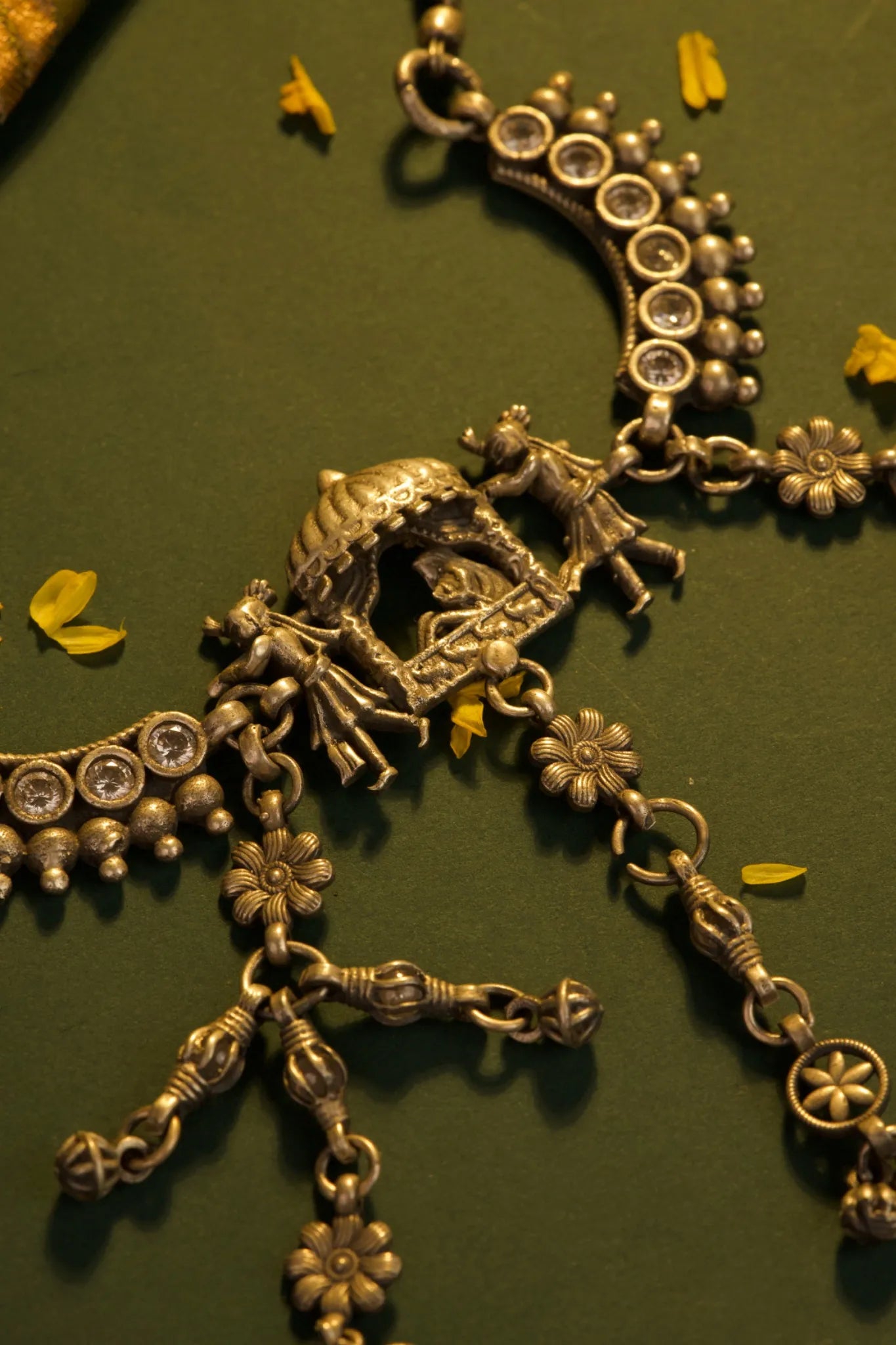 P925 Silver Heritage Doli Motif  Silver Necklace