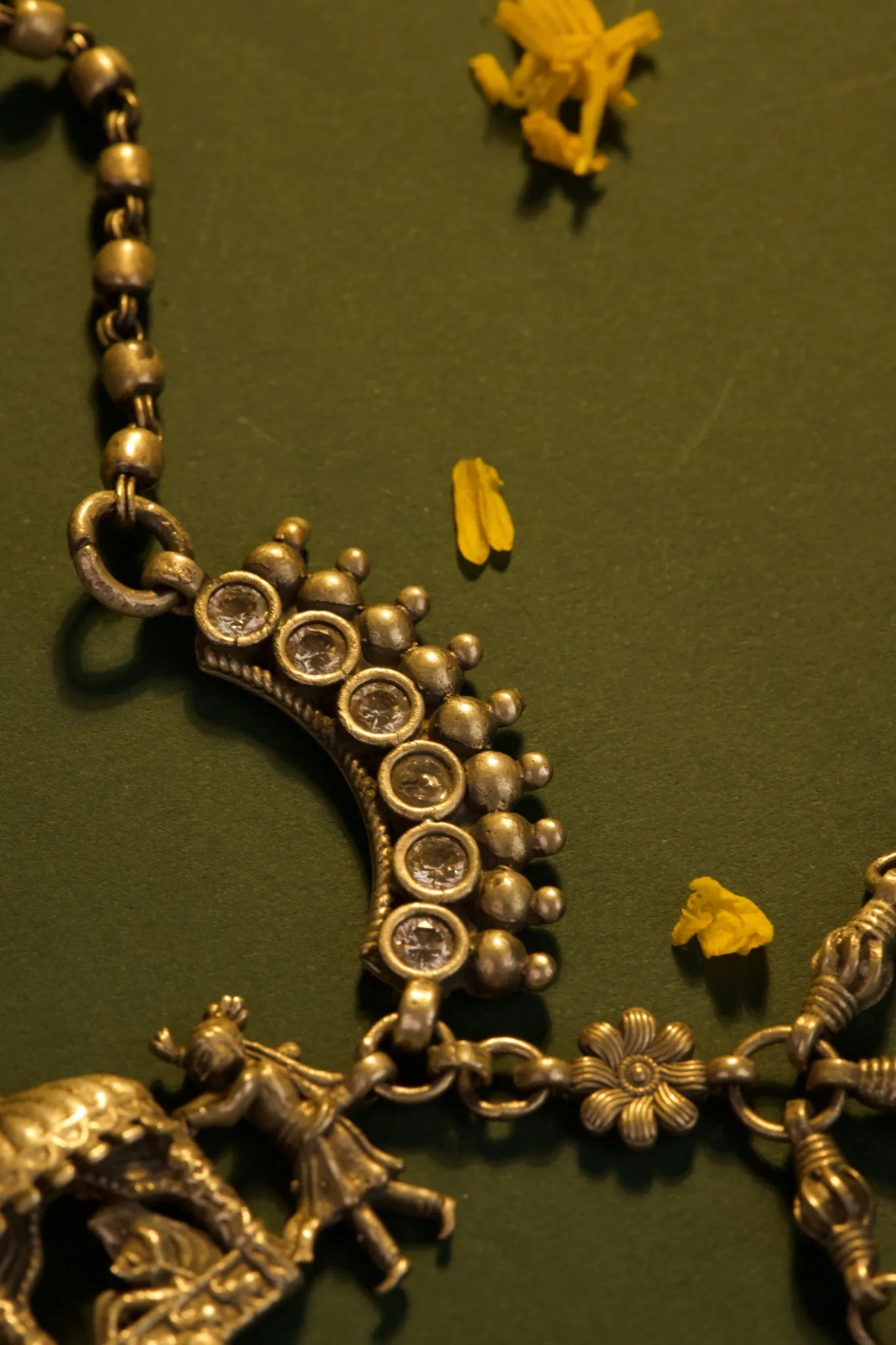 P925 Silver Heritage Doli Motif  Silver Necklace