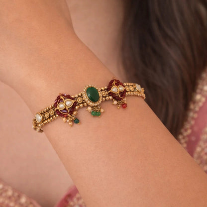 P925 Silver Noor Panna Bracelet