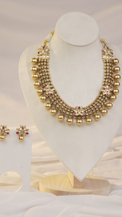 P925 Silver Svarna Necklace With Earring