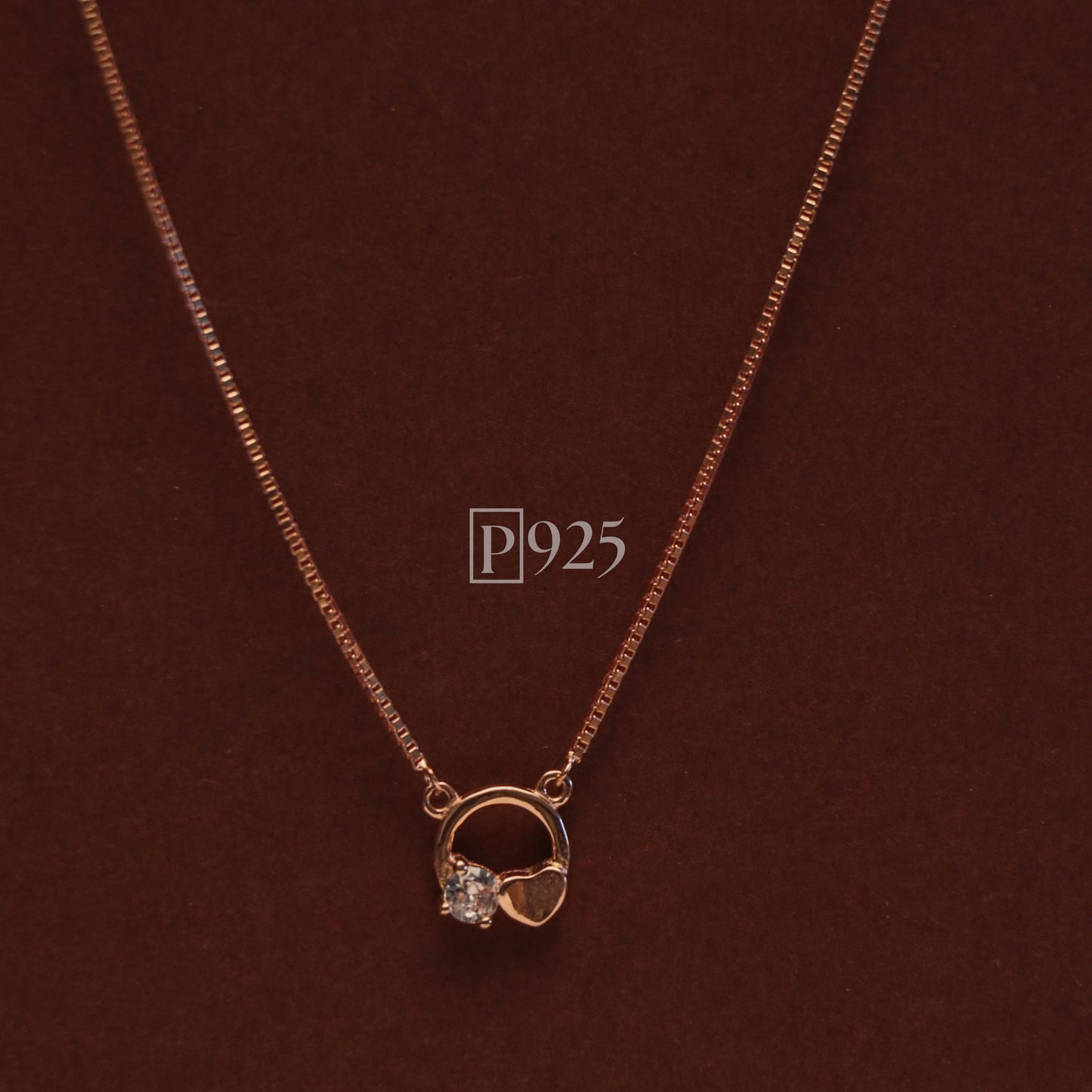 P925 joyful rosegold minimal chain