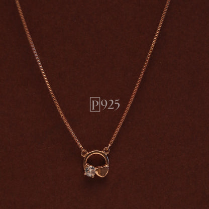 P925 joyful rosegold minimal chain