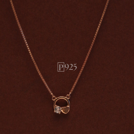 P925 joyful rosegold minimal chain