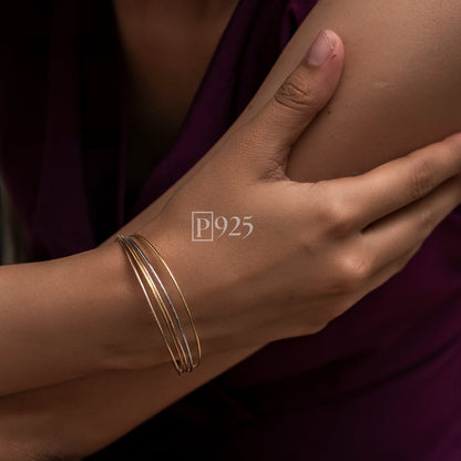 P925 Italian 5 layered bracelet