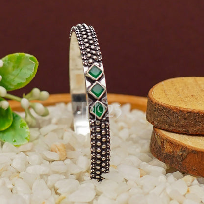 P925 Green Dazzle Bangles Set