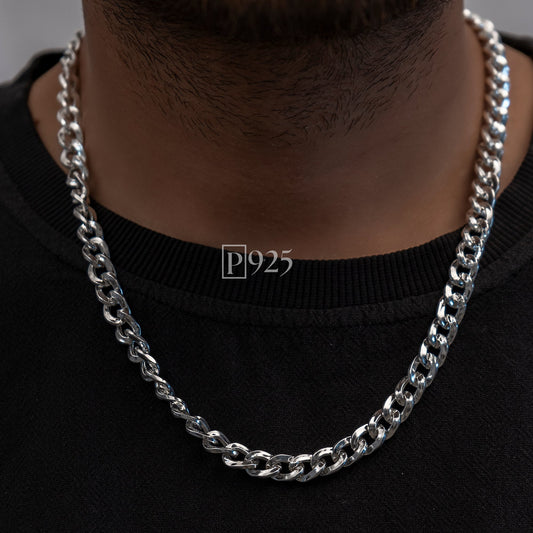 P925 Silver Men's The Classic Curb Chain