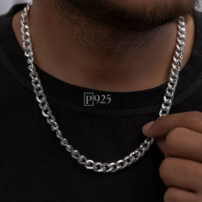 P925 Silver Men's The Classic Curb Chain