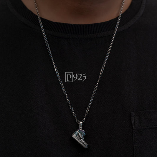 P925 silver Men's shoe-obsessed pendant