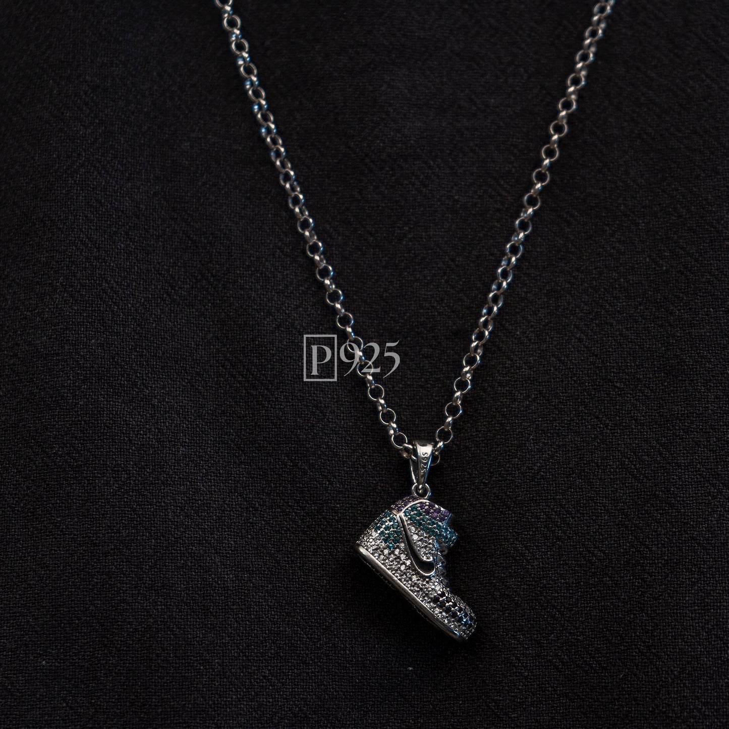 P925 silver Men's shoe-obsessed pendant