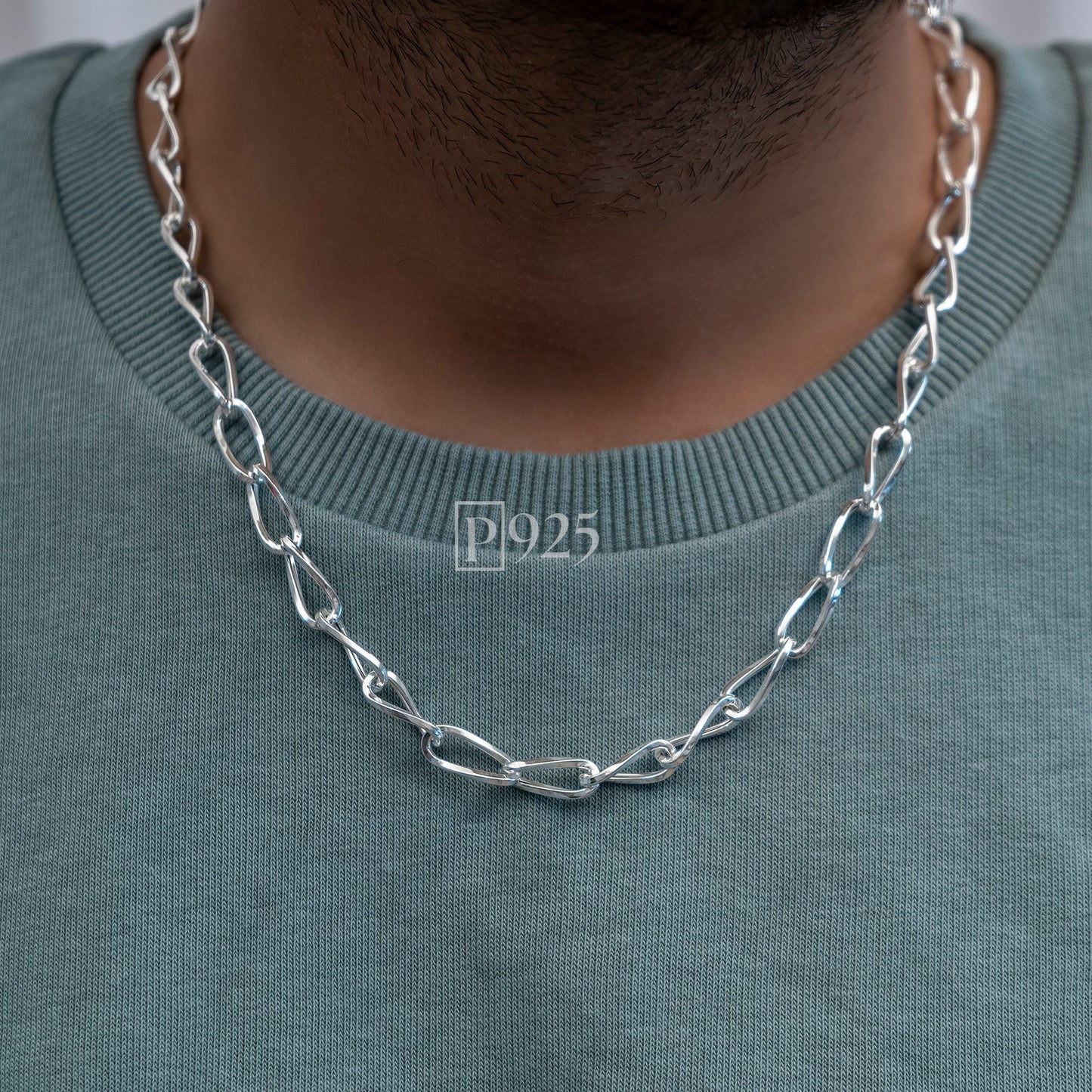 P925 silver Men's The Sterling Link chain