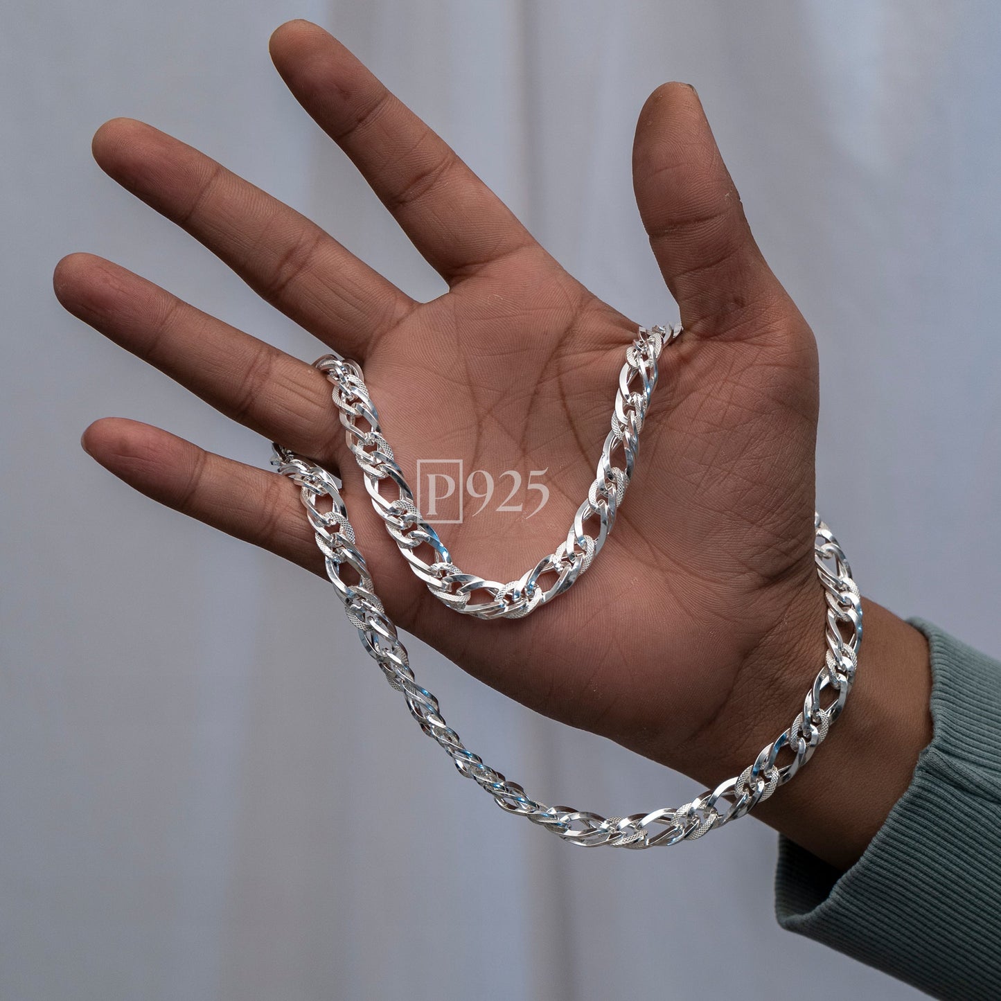 P925 Silver The Timeless Link men chain