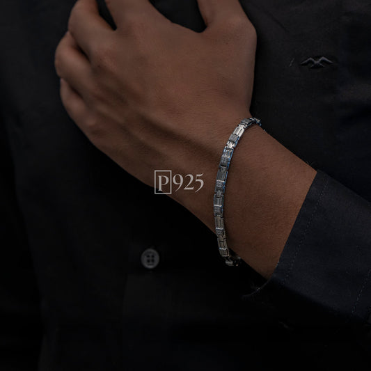 P925 silver luxury affordable men bracelet