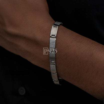 P925 silver modern luxury affordable men bracelet