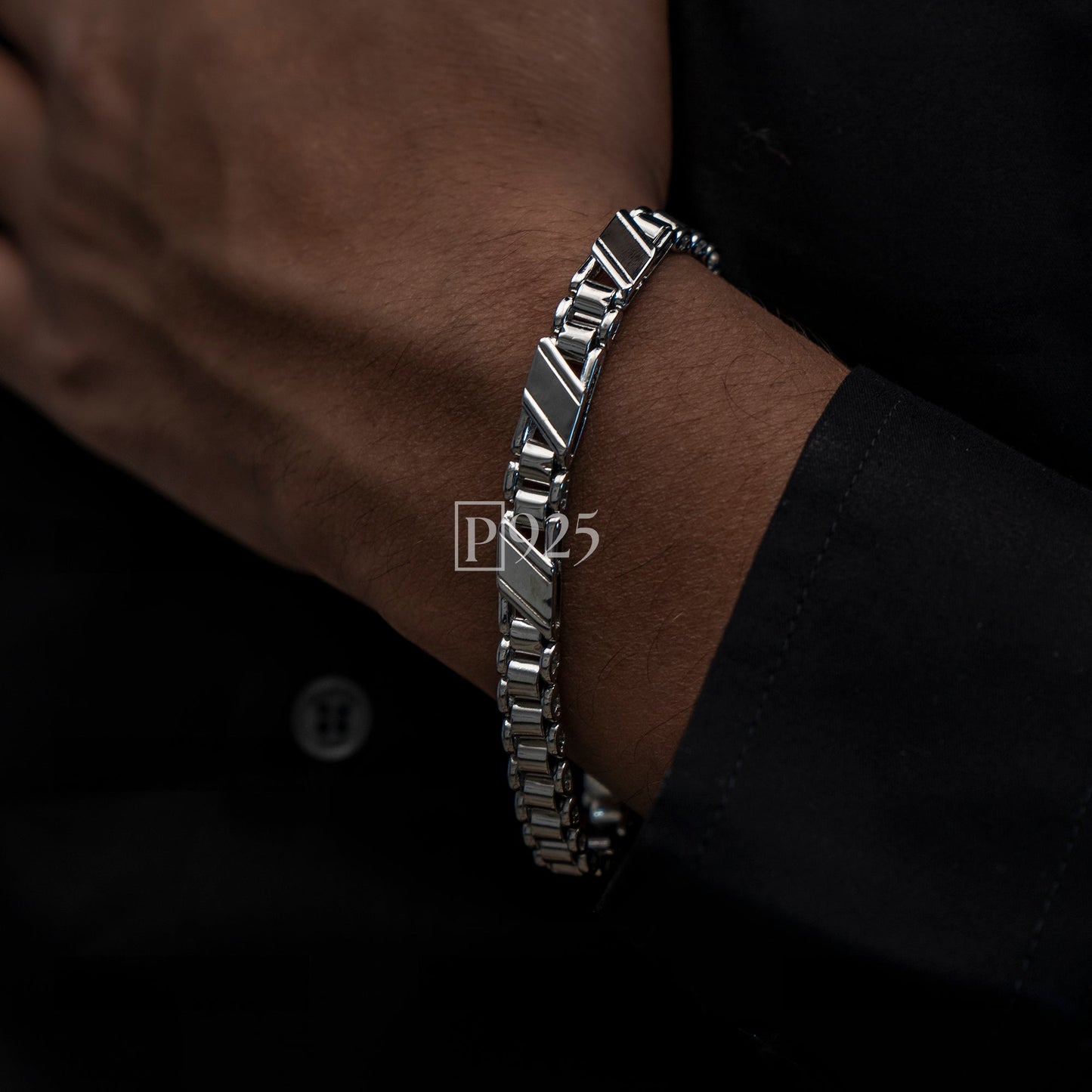 P925 silver luxury affordable men bracelet