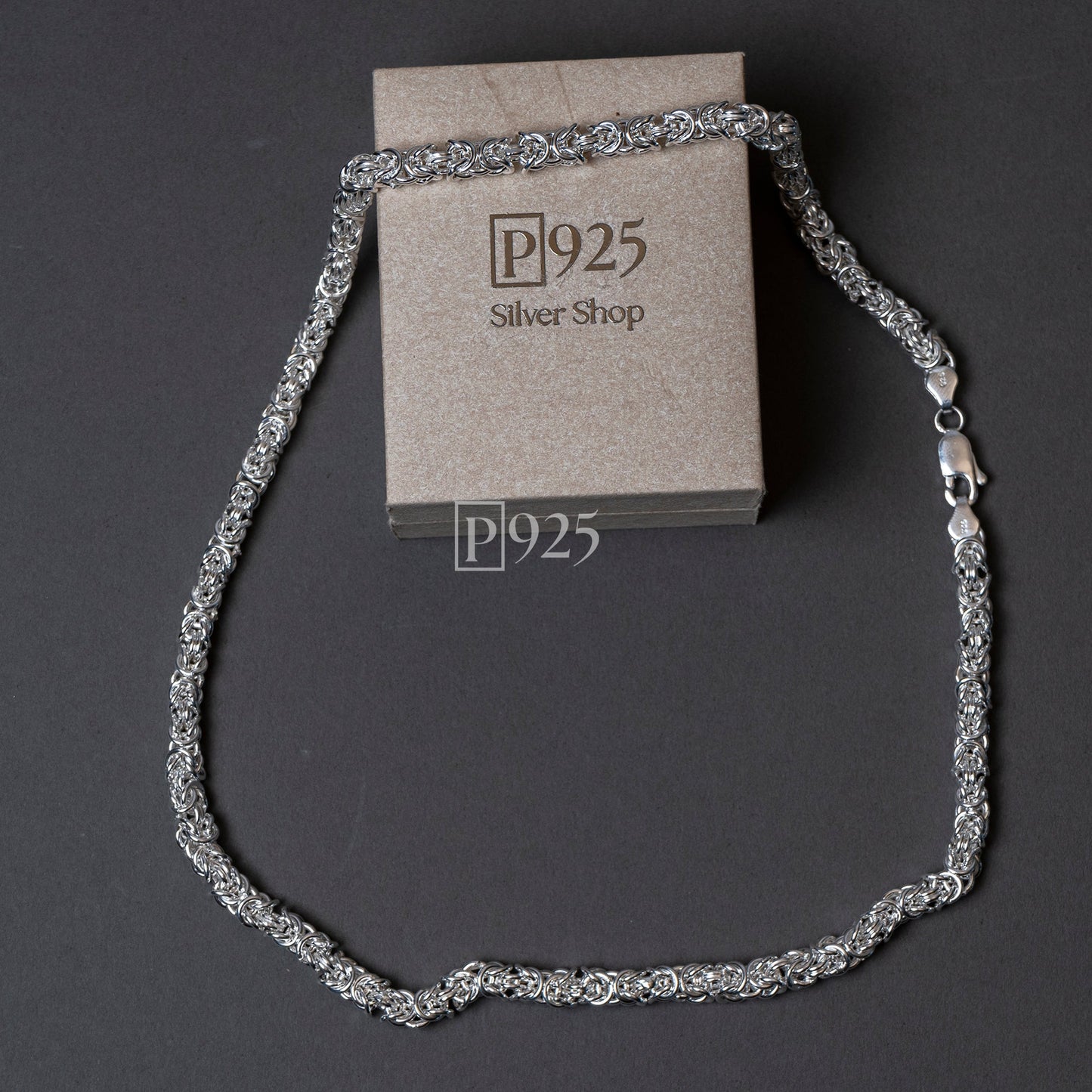 P925 silver Men's The Artisan-Made rope link Chain