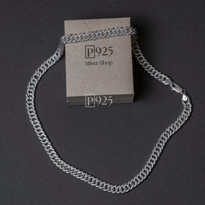 P925 Silver Men's The Classic Curb Chain