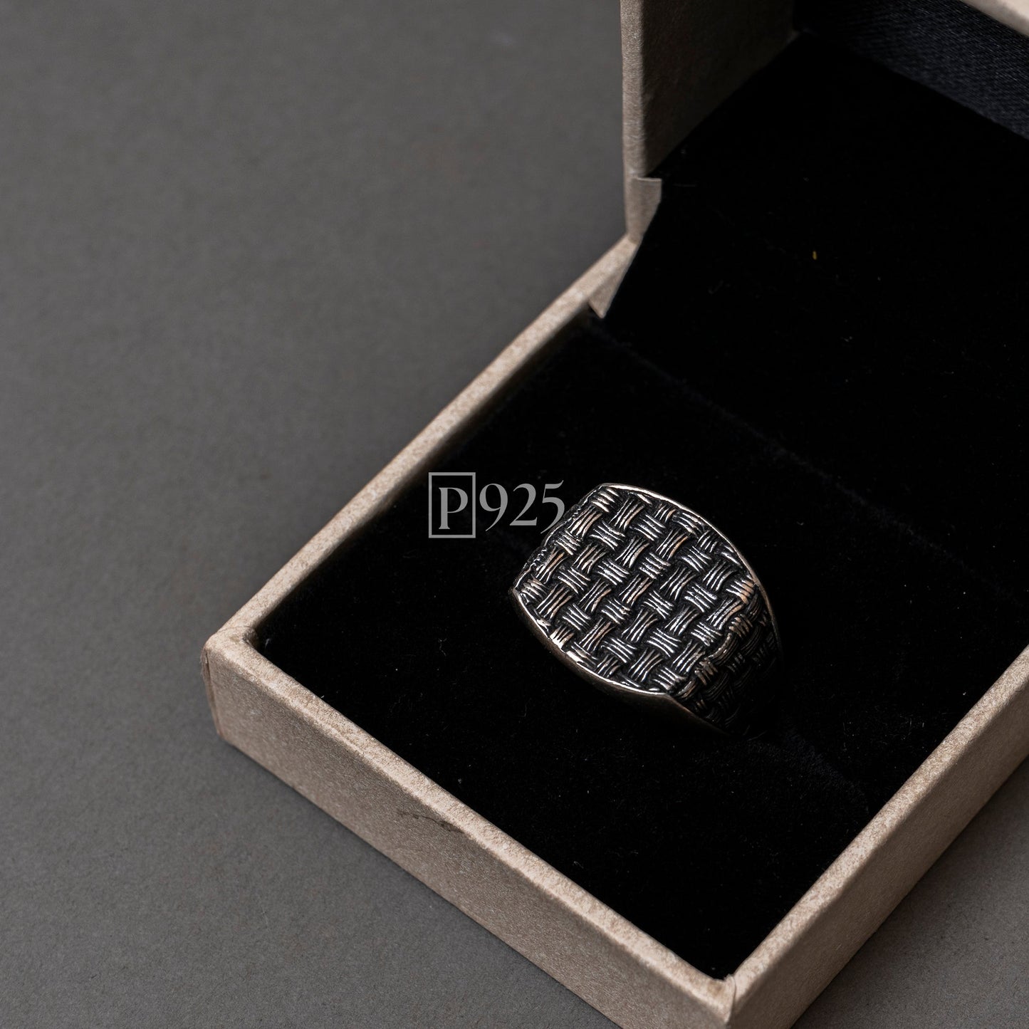 P925 silver antique chatai design men ring