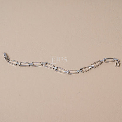 P925 Silver The Architectural Bracelet