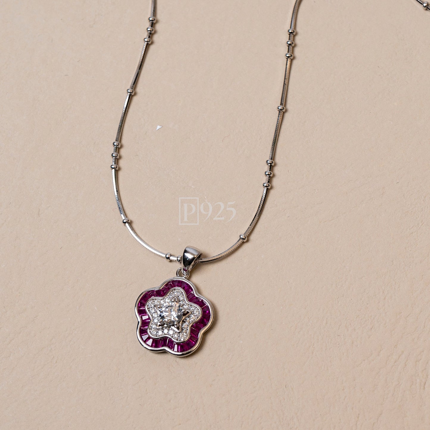 P925 Silver delicate ball chain